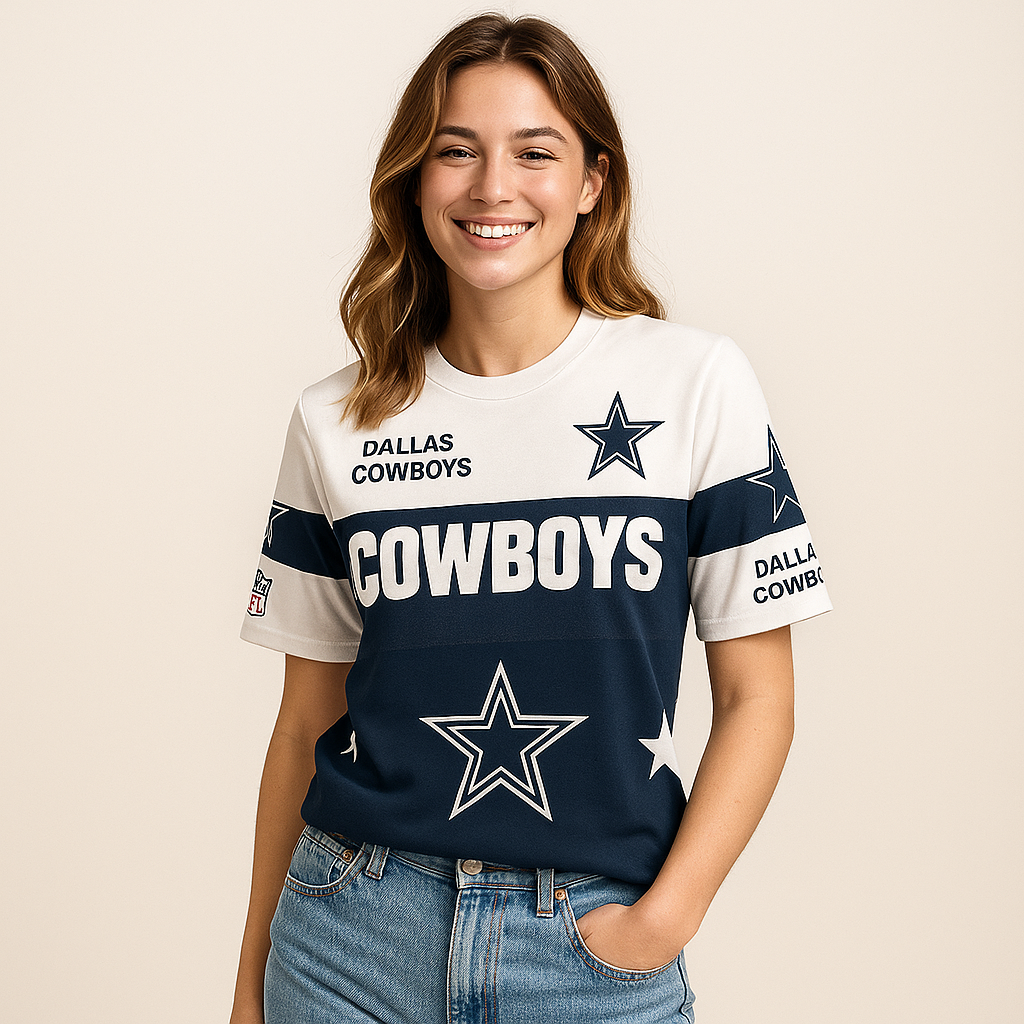 Dallas Cowboys T-Shirt | NFL Official Fan Gear | Men’s Game Day Tee