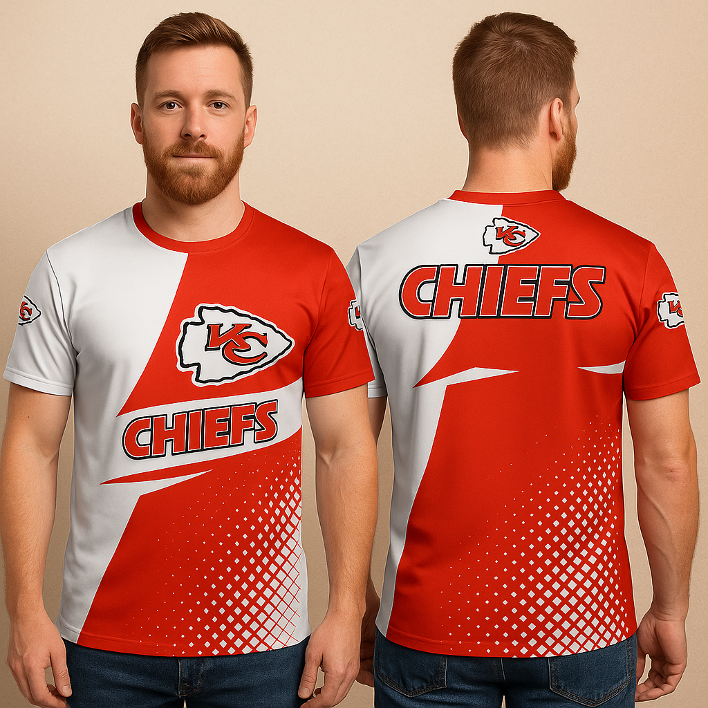 Kansas City Chiefs T-Shirt | NFL Fan Apparel | Red & White Game Day Tee | Unisex