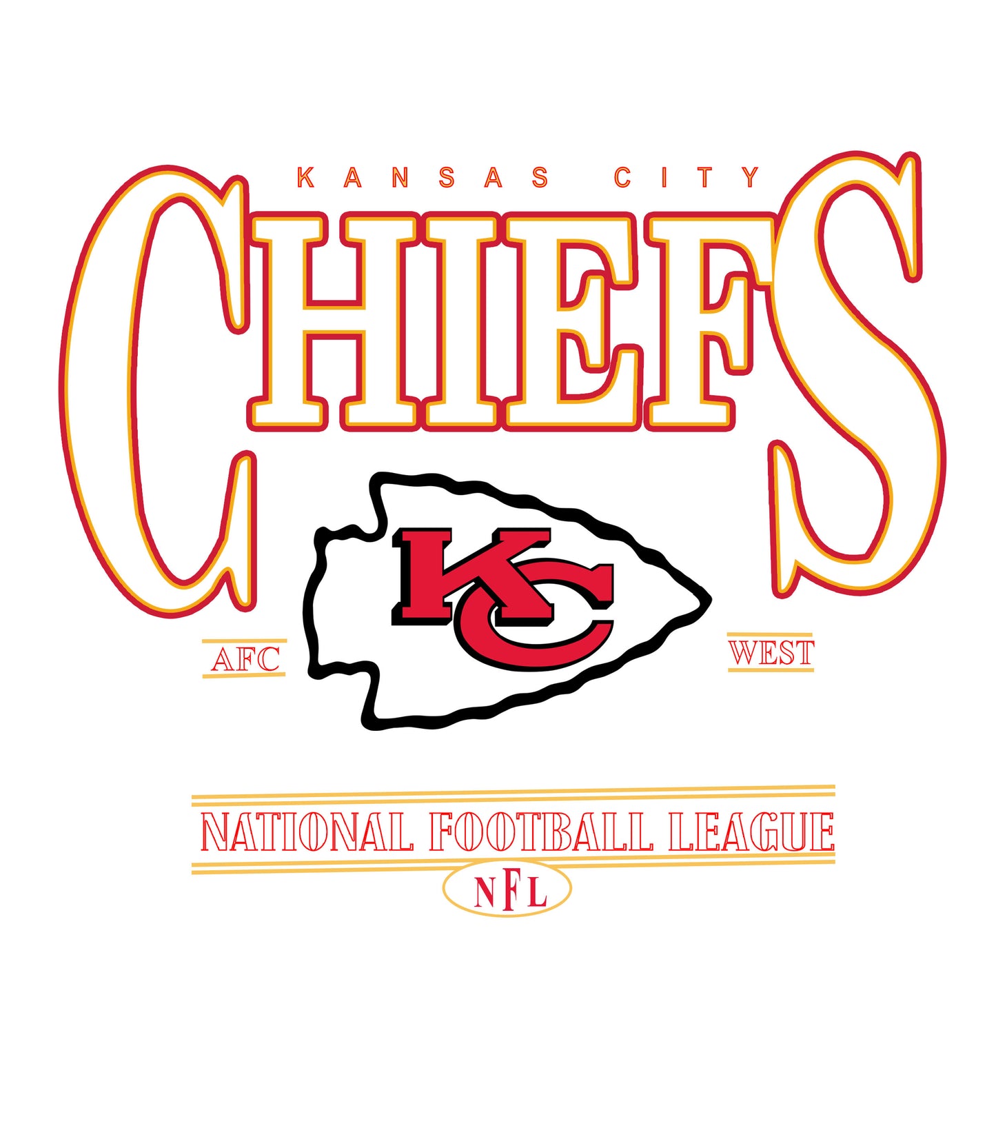 Kansas City Chiefs Vintage Sweatshirt – NFL Game Day Crewneck for Fans