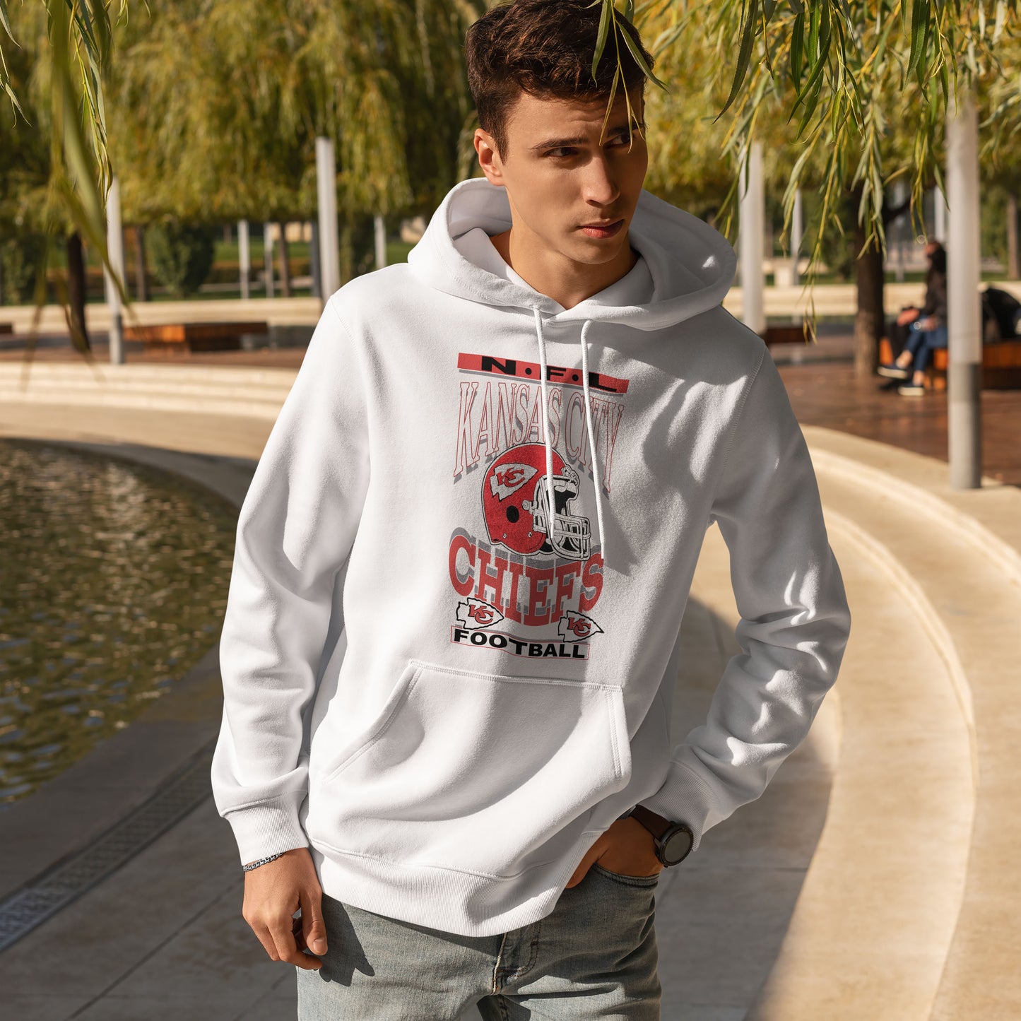 Kansas City Chiefs Vintage NFL Hoodie – Retro Game Day Pullover for Football Fans