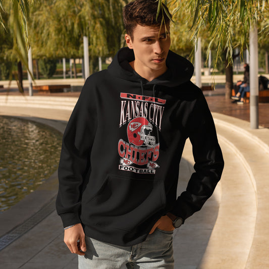 Kansas City Chiefs Vintage NFL Hoodie – Retro Game Day Pullover for Football Fans
