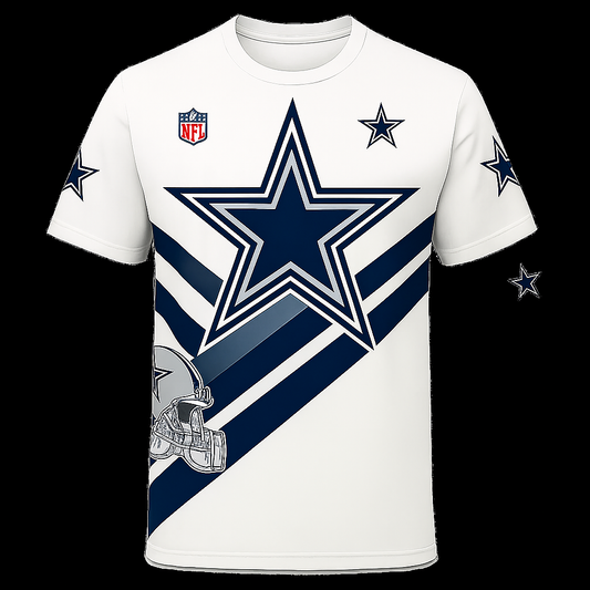 Dallas Cowboys T-Shirt | NFL Official Fan Gear | Men’s Game Day Tee