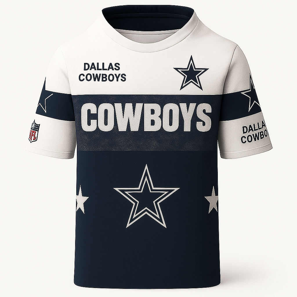 Dallas Cowboys T-Shirt | NFL Official Fan Gear | Men’s Game Day Tee