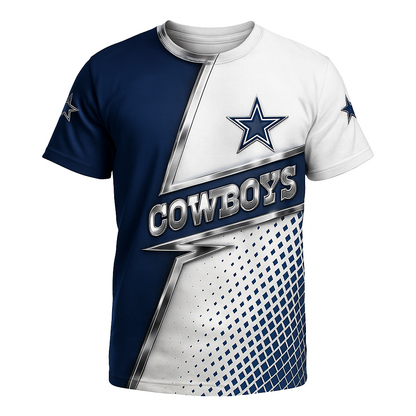 Dallas Cowboys T-Shirt | NFL Fan Gear x Blue & White Star Game Day Tee | Unisex