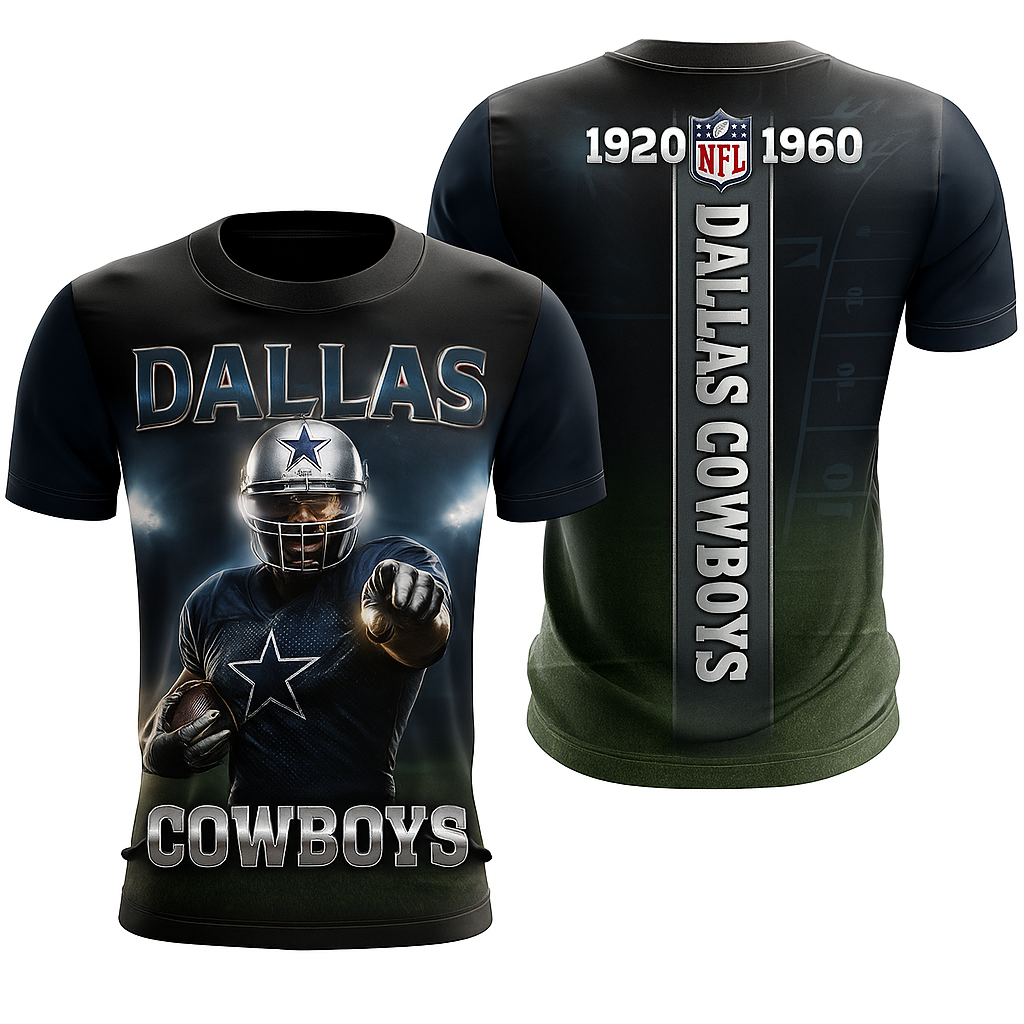 Dallas Cowboys T-Shirt | NFL 1920–1960 Heritage Fan Gear x Game Day Tee | Unisex Apparel