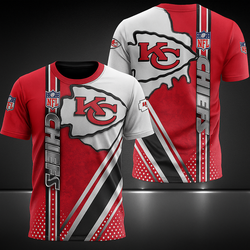 Kansas City Chiefs T-Shirt | NFL Fan Gear | Red & White Game Day Tee x Unisex