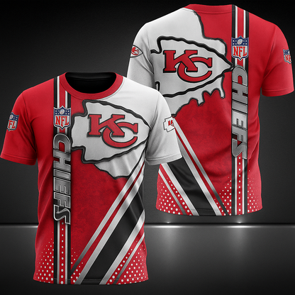 Kansas City Chiefs T-Shirt | NFL Fan Gear | Red & White Game Day Tee x Unisex