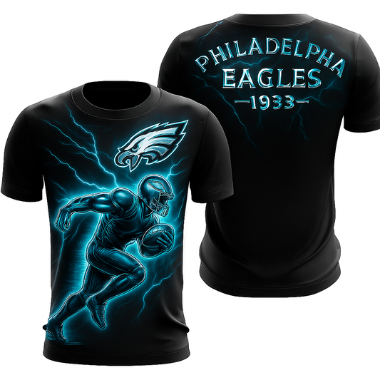 Philadelphia Eagles NFL T-Shirt | Electric Graphic Football Tee | Eagles Fan Apparel