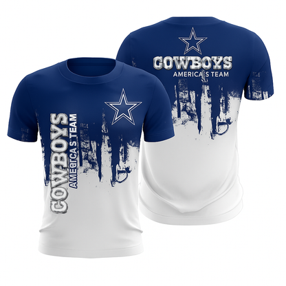 Dallas Cowboys T-Shirt | NFL America’s Team x Blue & White Game Day Fan Tee | Unisex