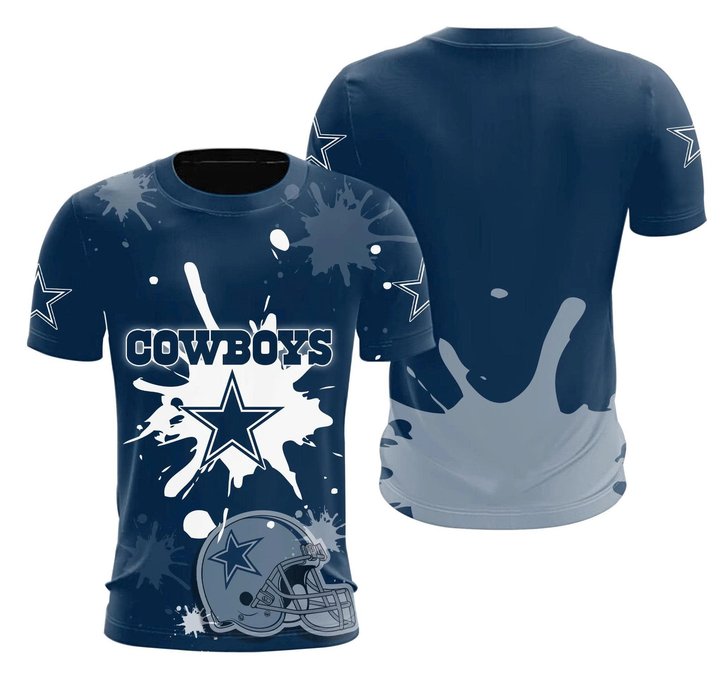 Dallas Cowboys T-Shirt | NFL Fan Gear x Blue & White Game Day Tee | Unisex Apparel
