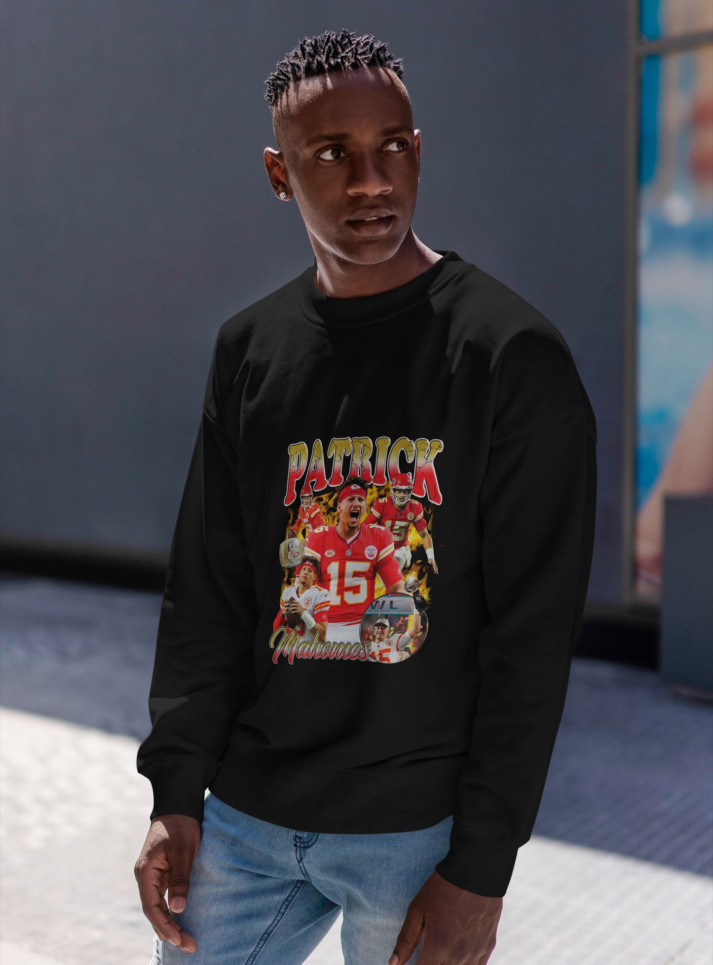 Kansas City Chiefs Sweatshirt – Patrick Mahomes Graphic Apparel