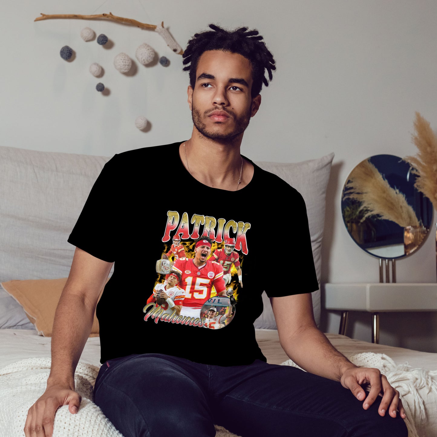 Patrick Mahomes #15 T-Shirt – Kansas City Chiefs Fan Football Tee