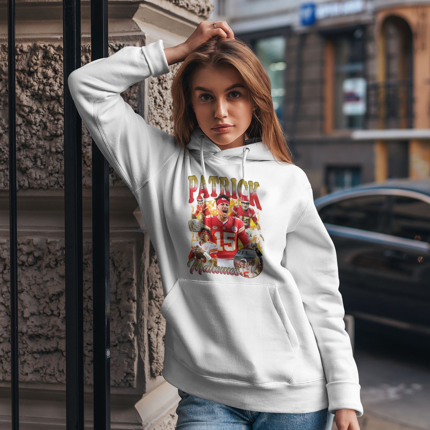 Patrick Mahomes Hoodie – Kansas City Chiefs Retro Sweatshirt