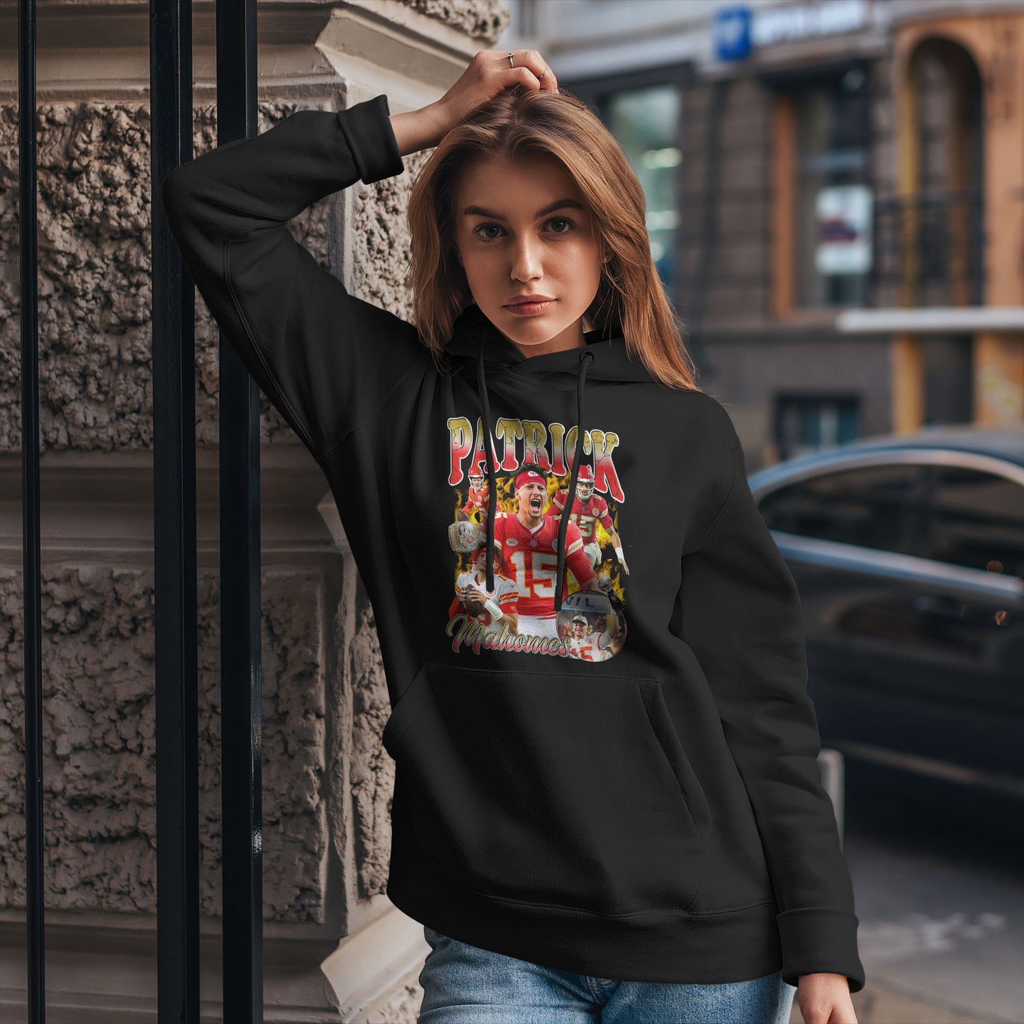 Patrick Mahomes Hoodie – Kansas City Chiefs Retro Sweatshirt