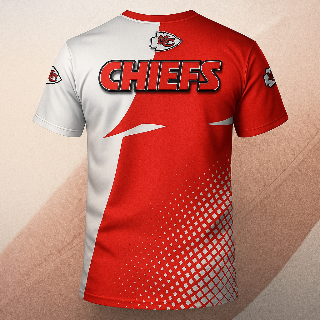 Kansas City Chiefs T-Shirt | NFL Fan Apparel | Red & White Game Day Tee | Unisex