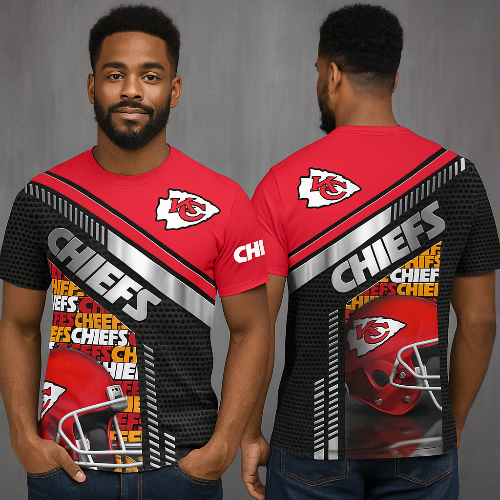 Kansas City Chiefs T-Shirt | NFL Fan Gear | Red & Black Game Day Tee x Unisex Apparel
