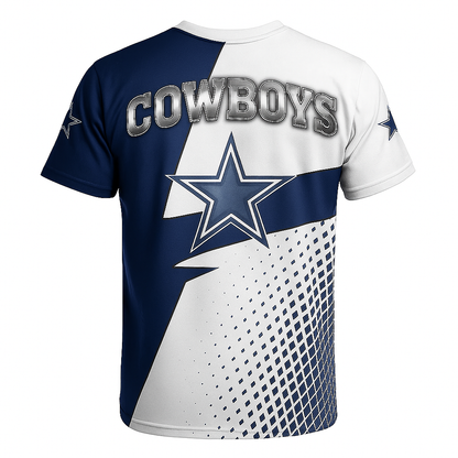 Dallas Cowboys T-Shirt | NFL Fan Gear x Blue & White Star Game Day Tee | Unisex