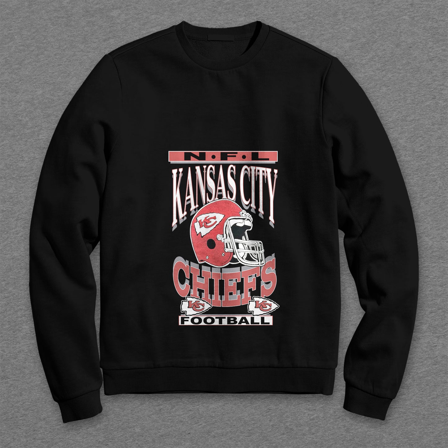 Kansas City Chiefs Vintage Sweatshirt – NFL Football Fan Crewneck