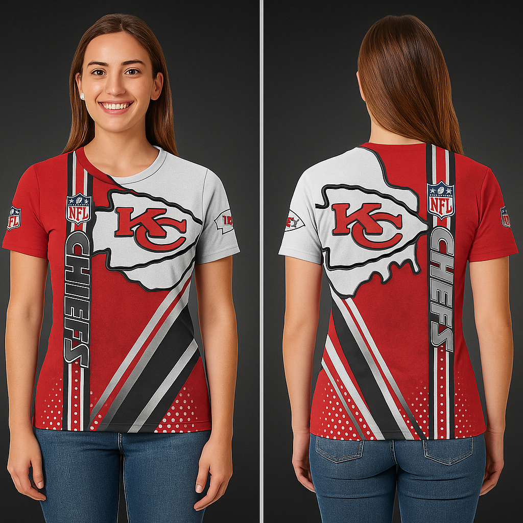 Kansas City Chiefs T-Shirt | NFL Fan Gear | Red & White Game Day Tee x Unisex