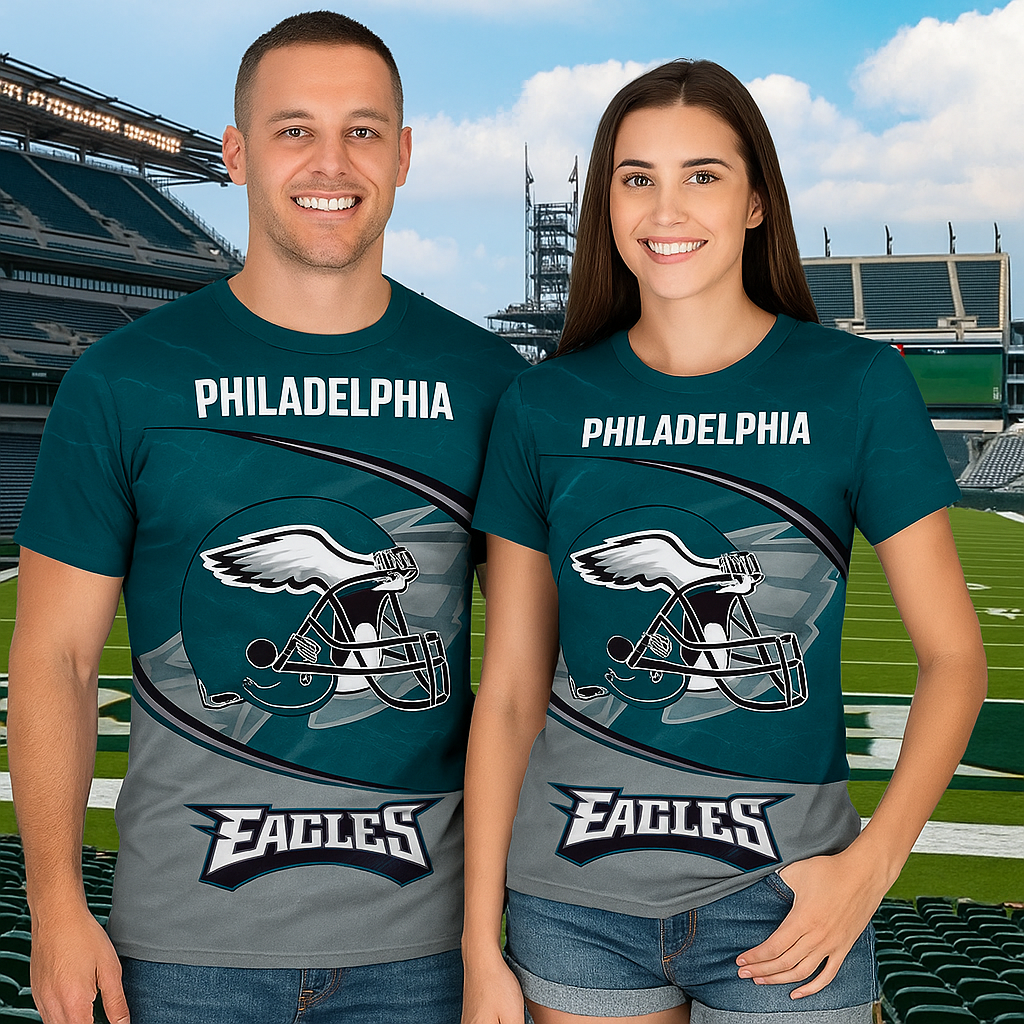 Philadelphia Eagles NFL T-Shirt | Limited Edition 1933–2025 Anniversary | Game Day Fan Tee
