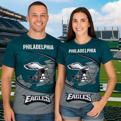 Philadelphia Eagles NFL T-Shirt | Limited Edition 1933–2025 Anniversary | Game Day Fan Tee