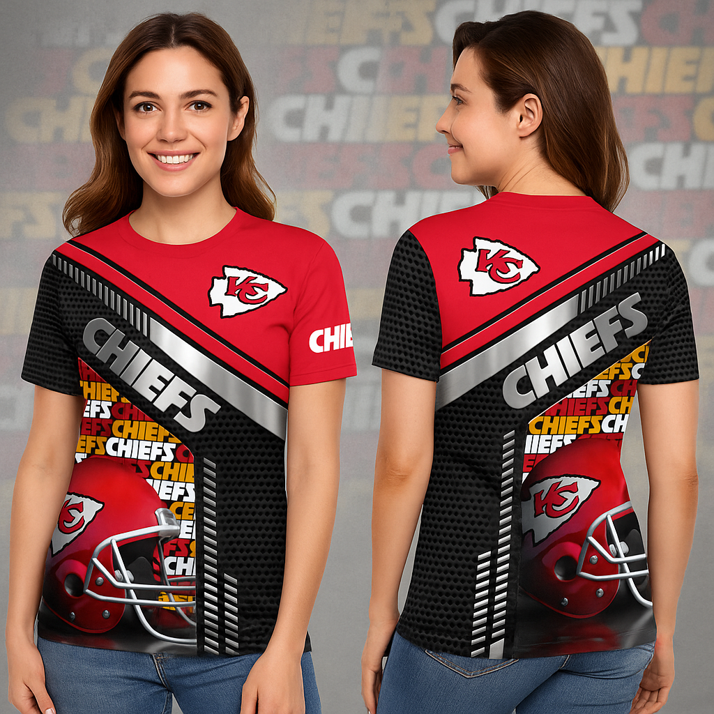 Kansas City Chiefs T-Shirt | NFL Fan Gear | Red & Black Game Day Tee x Unisex Apparel