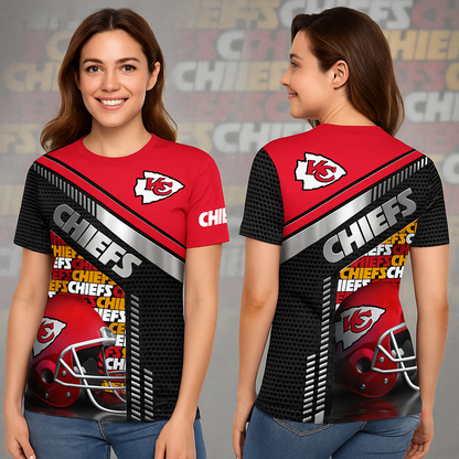 Kansas City Chiefs T-Shirt | NFL Fan Gear | Red & Black Game Day Tee x Unisex Apparel