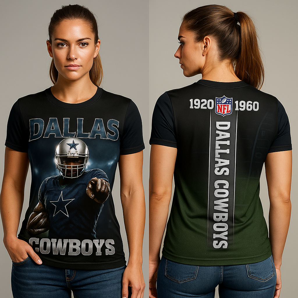 Dallas Cowboys T-Shirt | NFL 1920–1960 Heritage Fan Gear x Game Day Tee | Unisex Apparel
