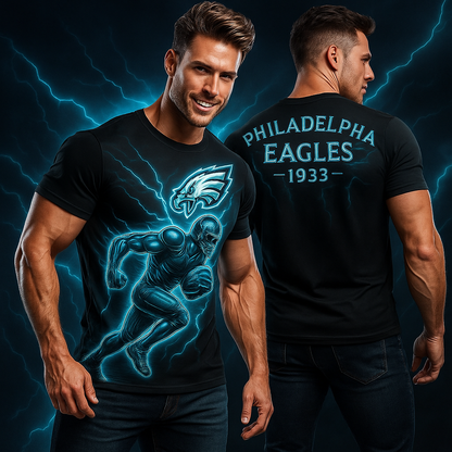 Philadelphia Eagles NFL T-Shirt | Electric Graphic Football Tee | Eagles Fan Apparel