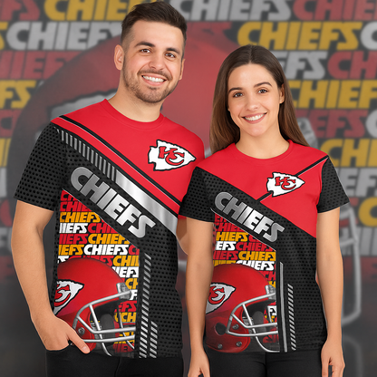 Kansas City Chiefs T-Shirt | NFL Fan Gear | Red & Black Game Day Tee x Unisex Apparel