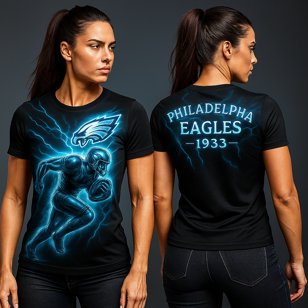 Philadelphia Eagles NFL T-Shirt | Electric Graphic Football Tee | Eagles Fan Apparel