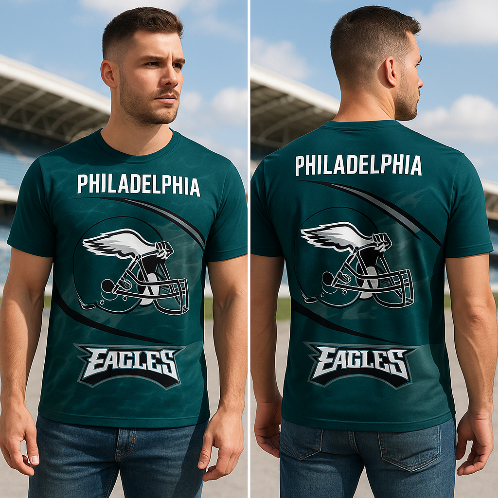 Philadelphia Eagles NFL T-Shirt | Limited Edition 1933–2025 Anniversary | Game Day Fan Tee