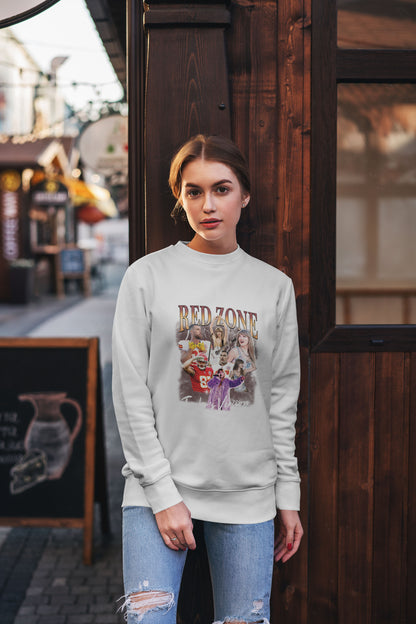 Red Zone Sweatshirt – Taylor Swift x Travis Kelce | Chiefs Game Day Crewneck