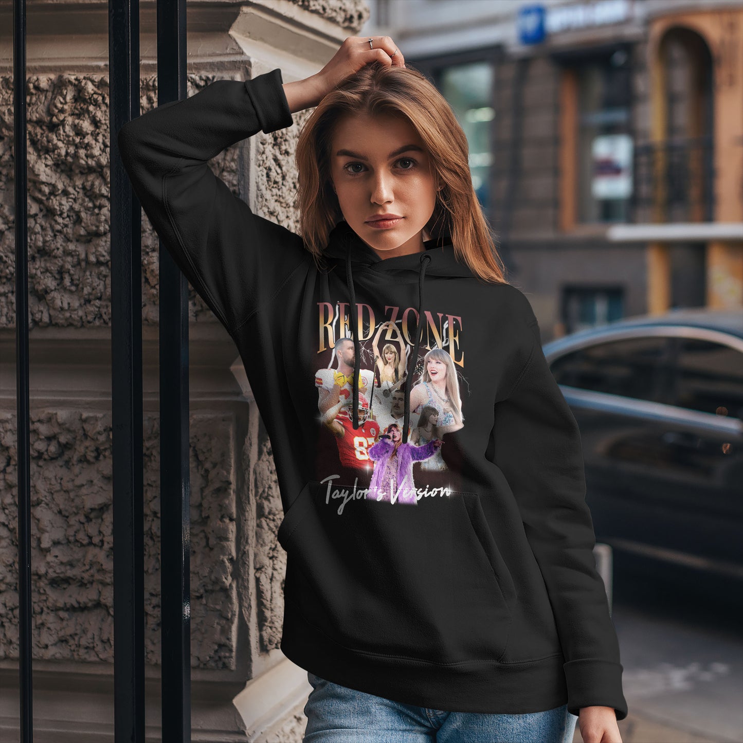 Red Zone Taylor Version Hoodie – Chiefs x Swiftie Unisex