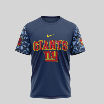 New York Giants T-Shirt – NFL x USMC 250th Anniversary Tribute | Blue & Scarlet