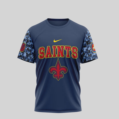 New Orleans Saints x USMC 250th Anniversary T-Shirt – NFL Football Fans Gift