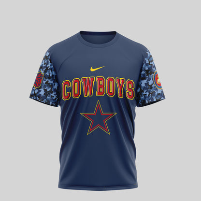 Dallas Cowboys x USMC 250th Anniversary T-Shirt | Limited Edition NFL Tribute Tee
